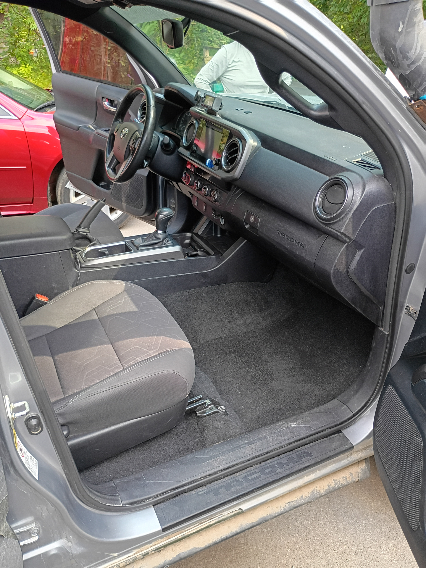 Toyota Tacoma interior after detailing